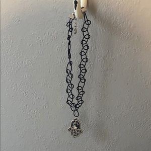 Boho hand necklace